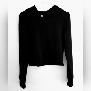 Velocity Black Short Hoodie- Women